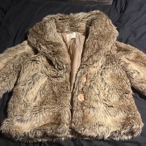 Pins & Needles Faux Fur Jacket in Brown